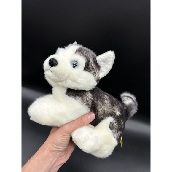 Siberian Husky Dog Toy Stuffed Animal Miyoni Aurora Plush Bean Filled Realistic - Picture 12 of 12
